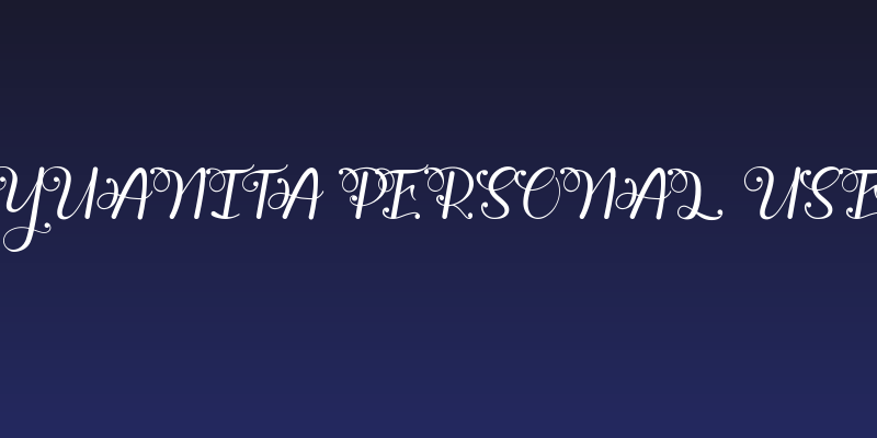 Yuanita Personal Use Social Header