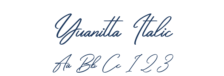 Yuanitta Italic Font Preview