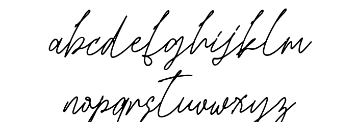 Yuanytta Regular Font LOWERCASE