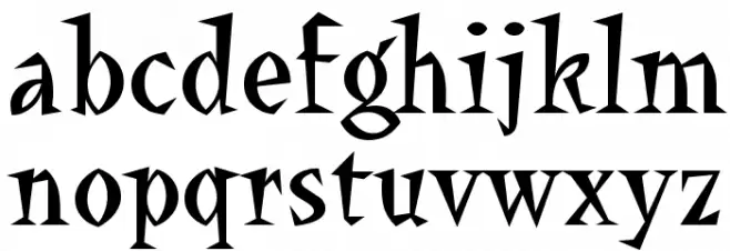 Yucatan फ़ॉन्ट लोअरकेस