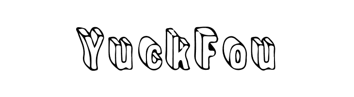 Yuck Fou  Frei Schriftart Herunterladen