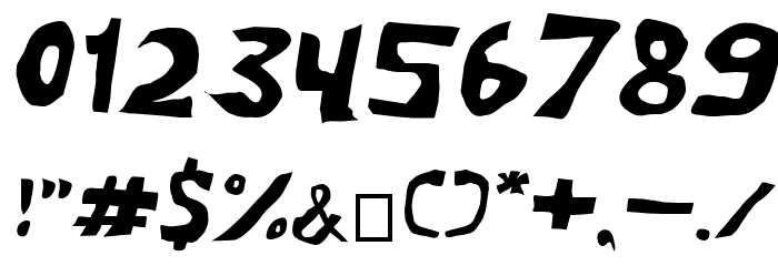 Yuck Italic Font OTHER CHARS