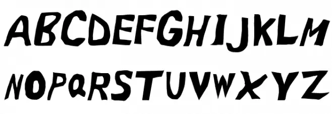 Yuck Italic 字体 大写