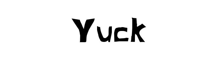 Yuck  免费字体下载