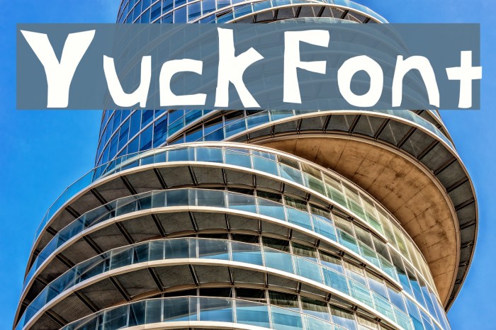 Yuck Font examples