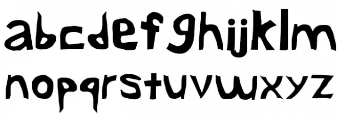 Yuck Font Litere mici