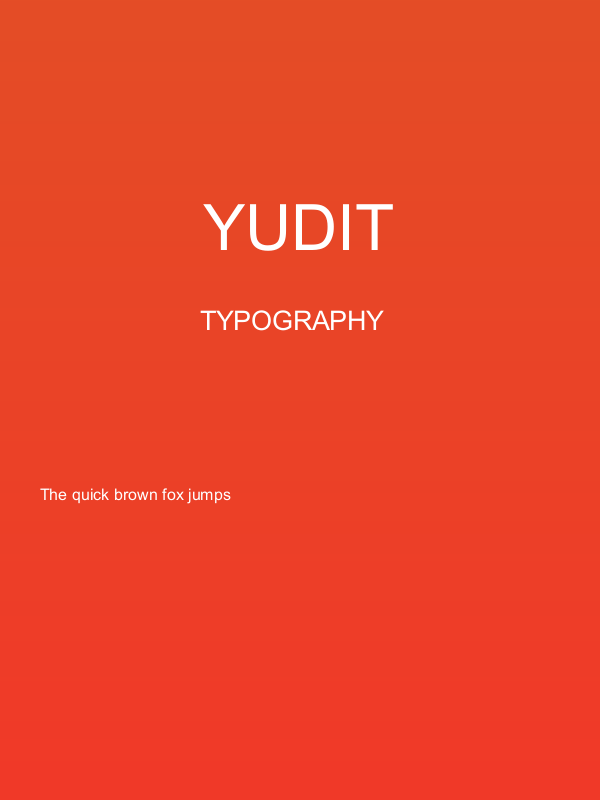 Yudit Poster