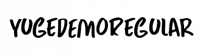 Yuge DEMO Regular  Frei Schriftart Herunterladen