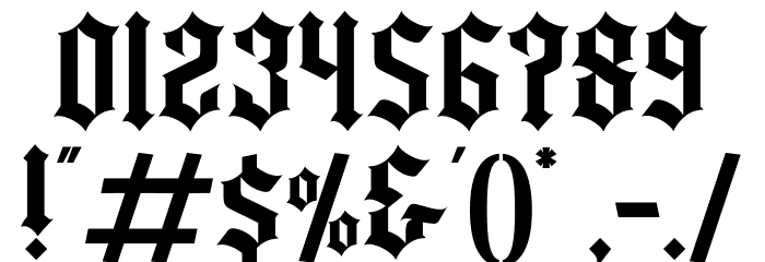 Yugitoy Regular Font OTHER CHARS