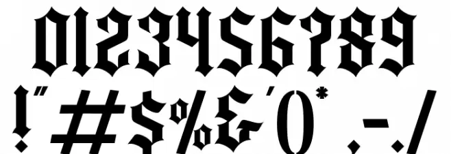 Yugitoy Regular Font OTHER CHARS