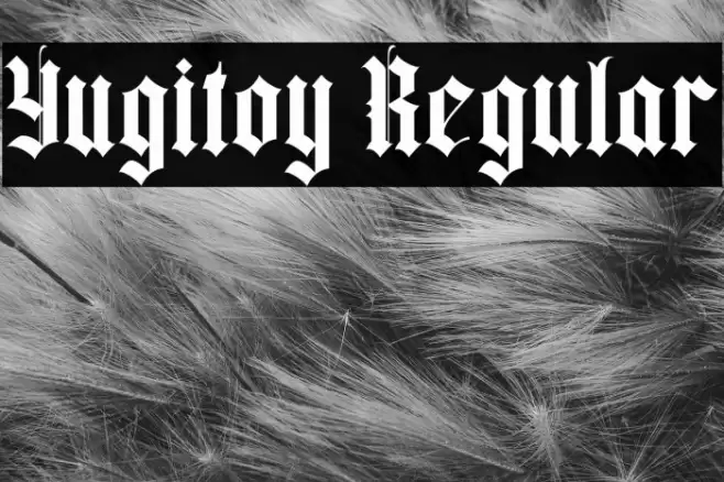 Yugitoy Regular Font examples