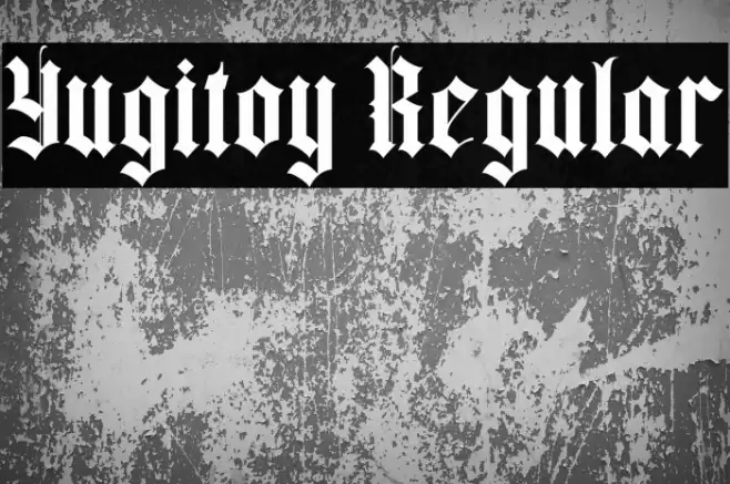 Yugitoy Regular Font examples