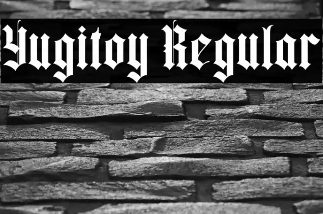 Yugitoy Regular Font examples