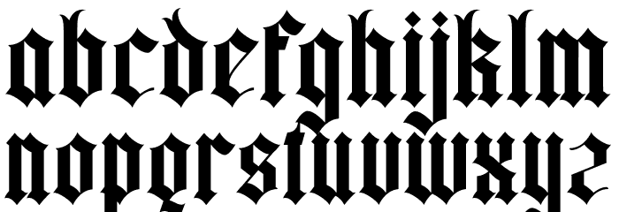 Yugitoy Regular Font LOWERCASE