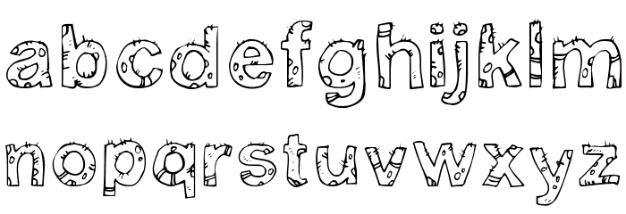 Yugly Font LOWERCASE