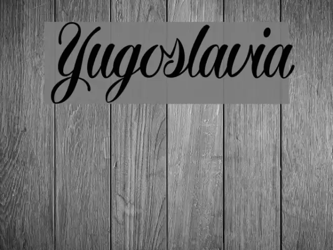 Yugoslavia フォント examples