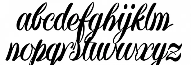 Yugoslavia フォント 小文字