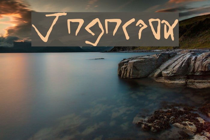 Yugurian Schriftart examples