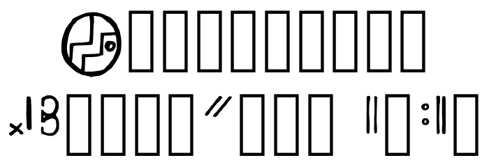 Yuiangel 111 You Cannot Regular Font OTHER CHARS
