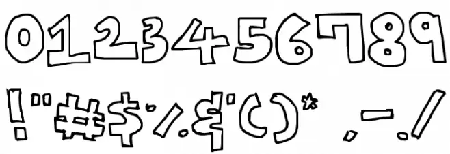 Yujin Bubbles Font OTHER CHARS