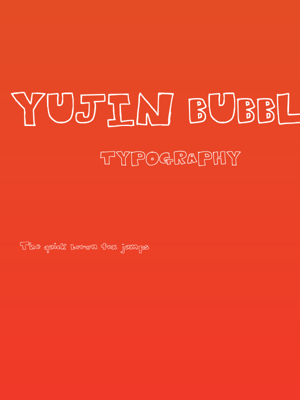 Yujin Bubbles Poster