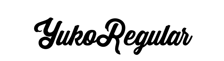 Yuko Regular  font caratteri gratis