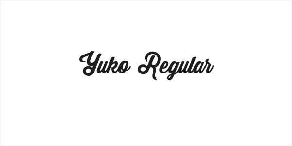 Yuko Regular Logo