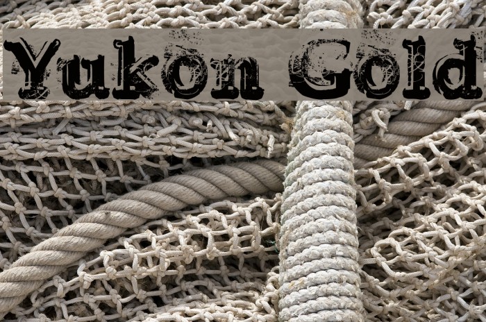 Yukon Gold Font examples