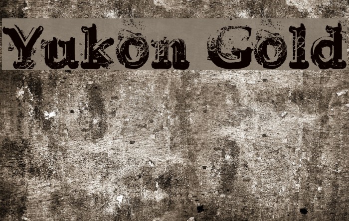 Yukon Gold Font examples
