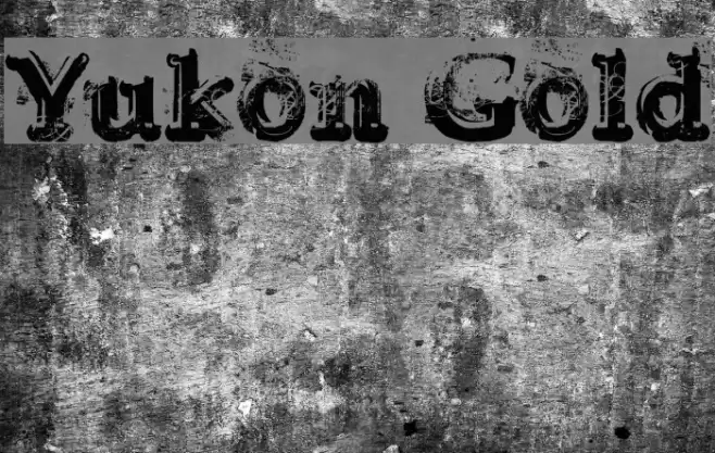 Yukon Gold Font examples