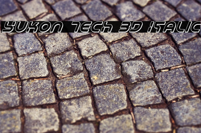 Yukon Tech 3D Italic Example 3
