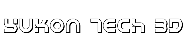 Yukon Tech 3D  Free Fonts Download
