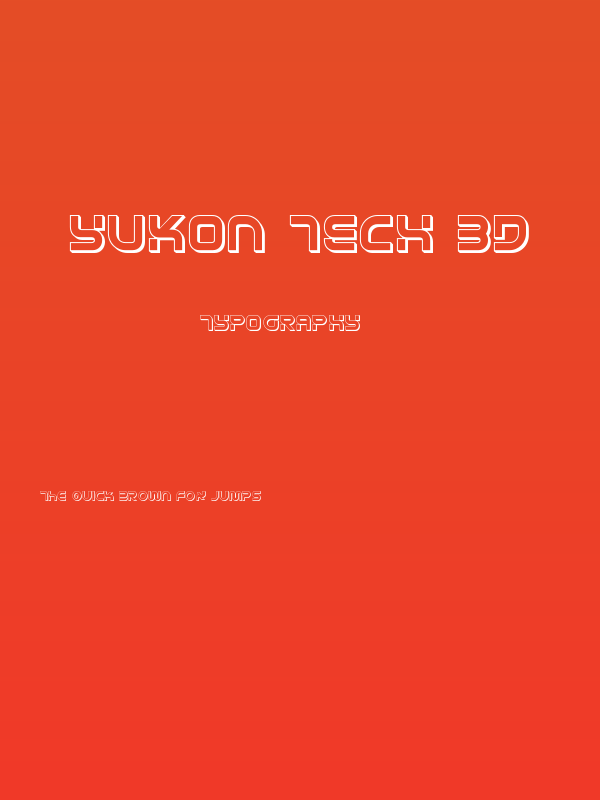 Yukon Tech 3D Poster