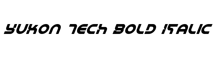 Yukon Tech Bold Italic  नि: शुल्क फ़ॉन्ट्स डाउनलोड
