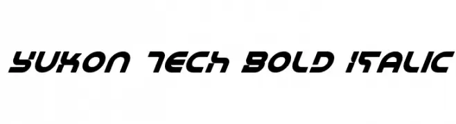 Yukon Tech Bold Italic  Frei Schriftart Herunterladen