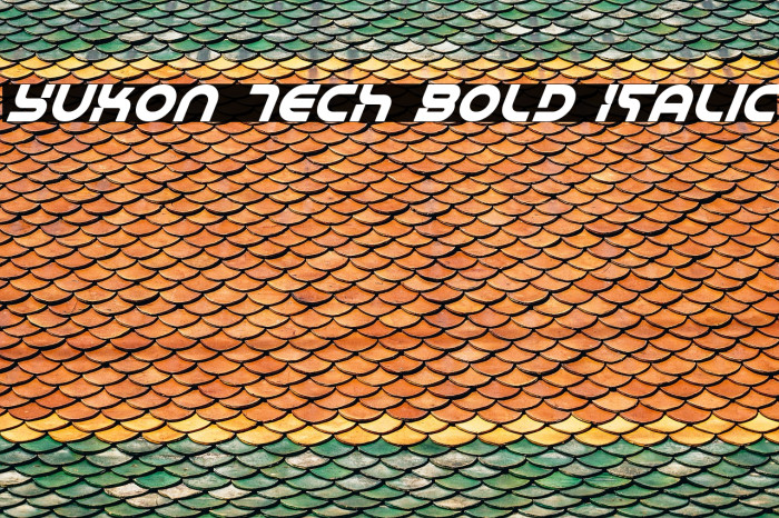 Yukon Tech Bold Italic Example 1