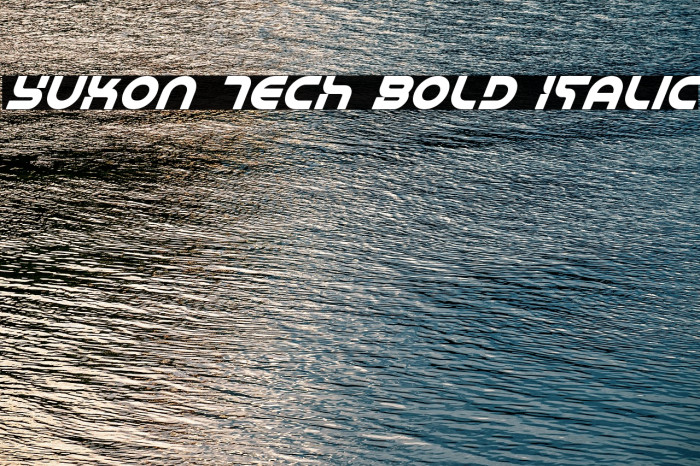 Yukon Tech Bold Italic Example 2
