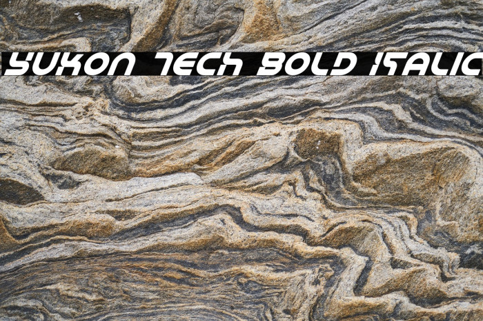 Yukon Tech Bold Italic Example 3