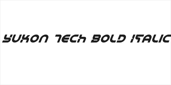 Yukon Tech Bold Italic Logo
