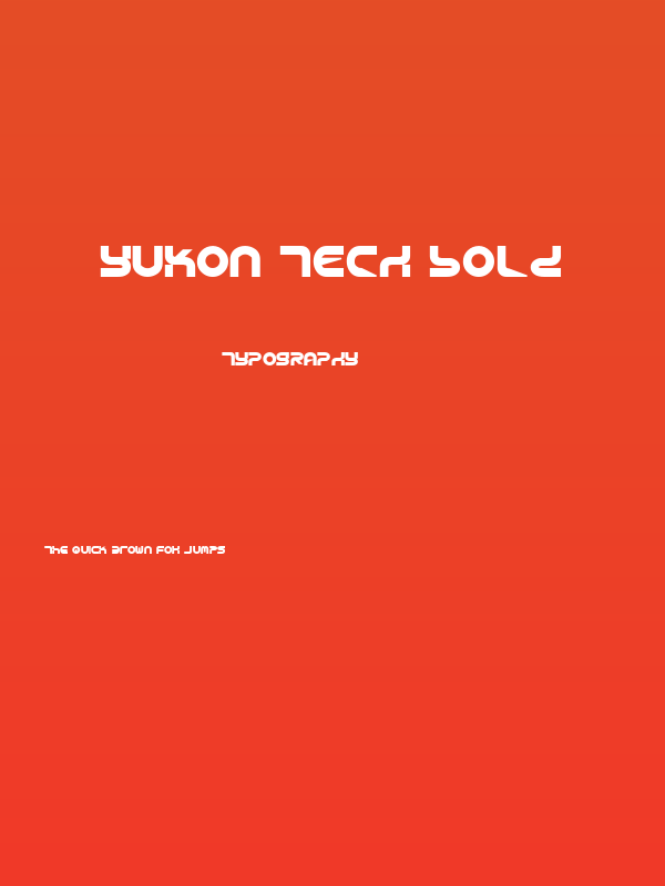 Yukon Tech Bold Poster