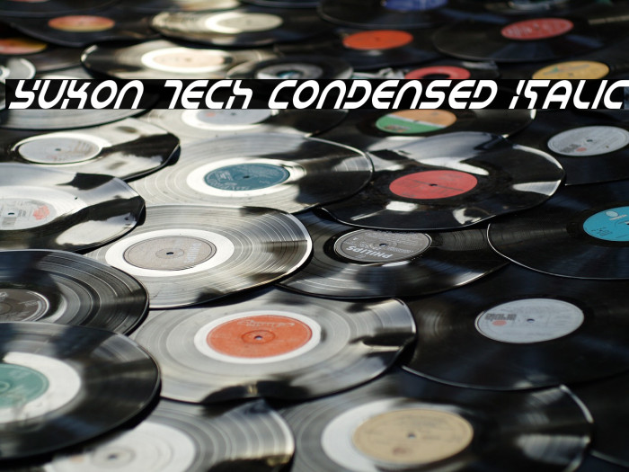 Yukon Tech Condensed Italic Example 2