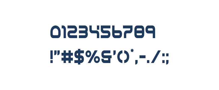 Yukon Tech Condensed Other Characters