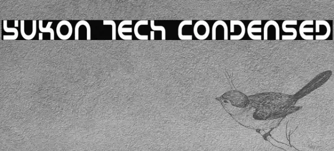 Yukon Tech Condensed Font examples