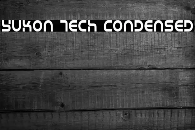 Yukon Tech Condensed Font examples