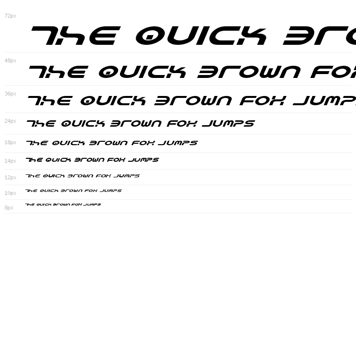 Yukon Tech Expanded Italic Waterfall