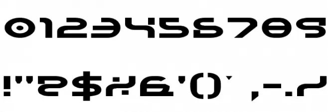 Yukon Tech Expanded Font OTHER CHARS