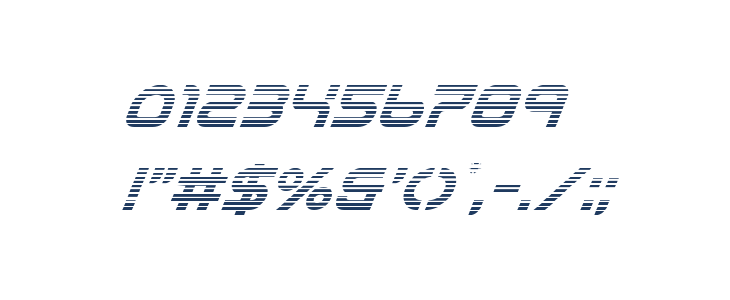 Yukon Tech Gradient Italic Other Characters