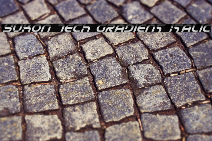 Yukon Tech Gradient Italic Example 3