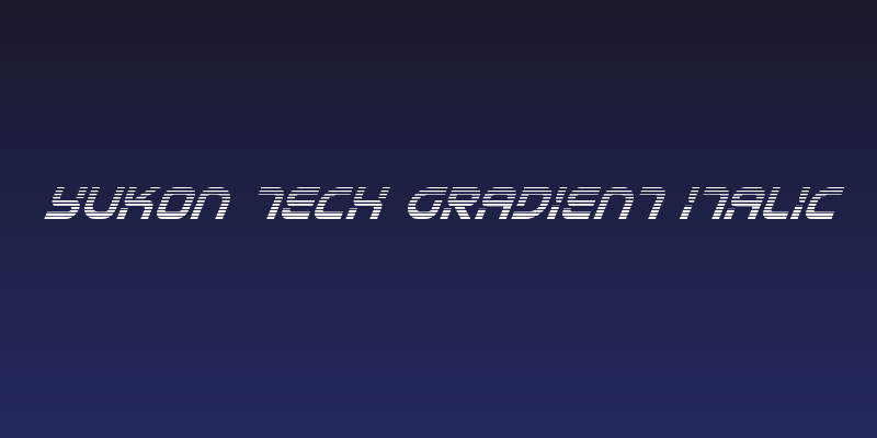 Yukon Tech Gradient Italic Social Header