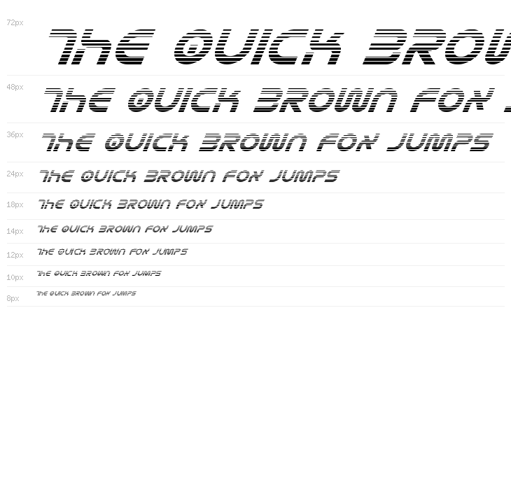 Yukon Tech Gradient Italic Waterfall